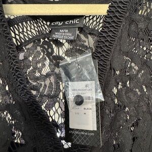 City Chic Black Lace Dress